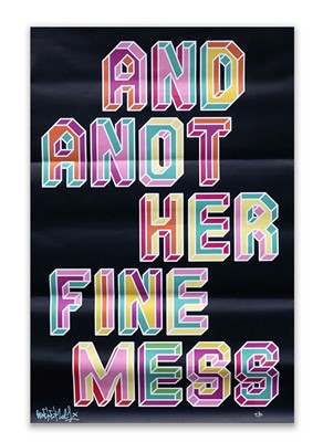 Lot 6 - Ben Eine (British 1970-), 'Another Fine Mess (XL)', 2021