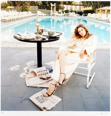Lot 145 - Terry O'Neill (British 1938-2019), 'Faye Dunaway, Beverley Hills Hotel', 1977