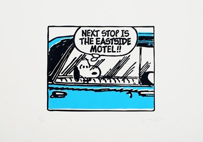 Lot 78 - Mark Drew (Australian 1978-), 'Eastside Motel (Regulate) (Blue), 2017