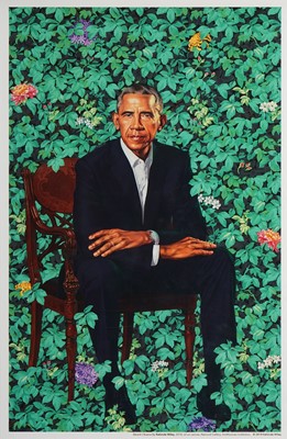 Lot 73 - Kehinde Wiley (American 1977-), 'Portrait of Barack Obama', 2018