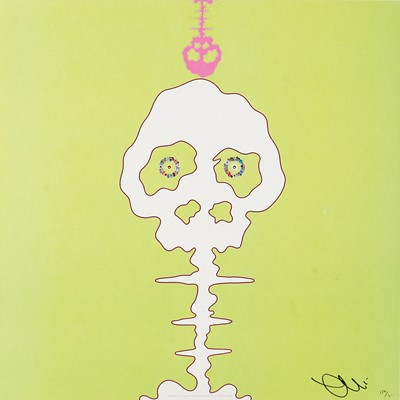 Lot 92 - Takashi Murakami (Japanese 1962-), 'Lime Green - Time', 2008
