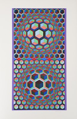 Lot 106 - Victor Vasarely  (Hungarian-French 1906-1997), 'Semiha', 1962