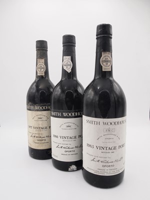 Lot 4 - 3 bottles Mixed Smith Woodhouse Vintage Port