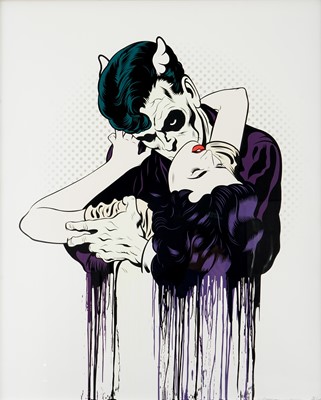 Lot 153 - D*Face (British 1978-), 'Bend Embrace', 2015