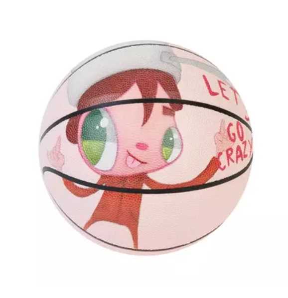Lot 52 - Javier Calleja x Mira Mikati (Collaboration), 'Basketball (Pink)', 2021