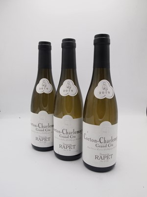 Lot 161 - 12 half-bottles 2019 Corton-Charlemagne Rapet