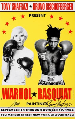 Lot 168 - Andy Warhol & Jean-Michel Basquiat (Collaboration), 'Warhol-Basquiat 1985 Limited Edition Poster (30th Anniversary Edition)', 2015