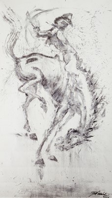 Lot 141 - Richard Hambleton (Canadian 1952-2017), 'Horse & Rider (White)'