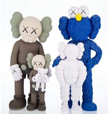 Lot 72 - Kaws (American 1974-), 'Family (Brown/Blue/White)', 2021