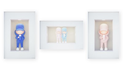 Lot 68 - Leo & Steph (French), 'You Are My Love (Rose, Bleu & Duo)', 2023