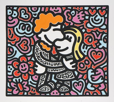Lot 231 - Mr Doodle (British 1994-), 'Doodle Hug', 2022