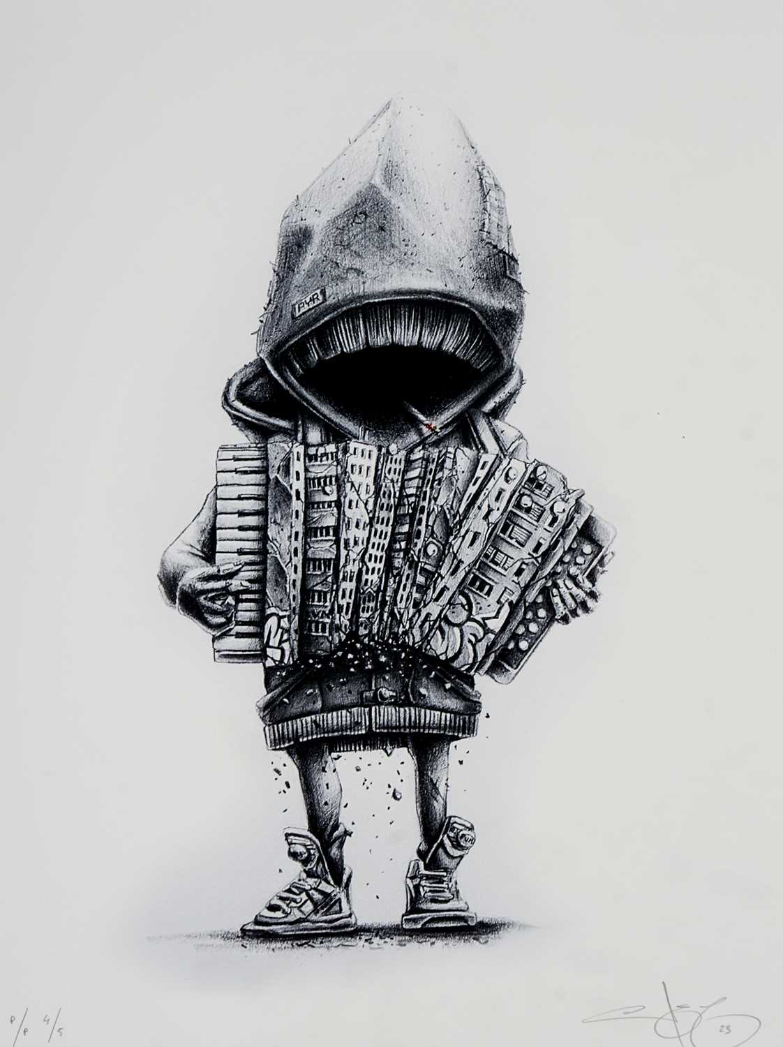 Lot 75 - Pez (French), 'Ghetto Blaster', 2023