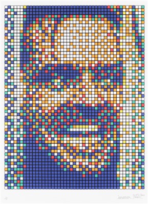 Lot 330 - Invader (French b.1969), 'Rubik Kubrick II (Jack)', 2007