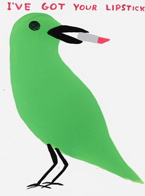 Lot 117 - David Shrigley (British 1968-), 'I've Got Your Lipstick', 2021