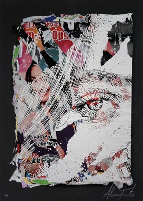 Lot 187 - Vhils (Portuguese 1987-), 'Layers #1017', 2022