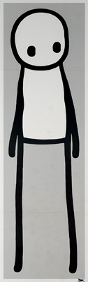Lot 182 - Stik (British 1979-), ‘Standing Figure (Book Korean) (Grey)’, 2018