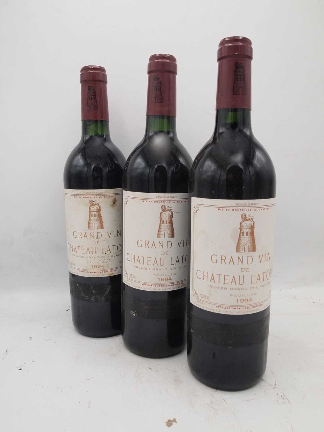 Lot 35 - 3 bottles 1994 Ch Latour