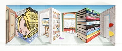 Lot 137c - Patrick Hughes (British 1939-), 'Studio', 2023