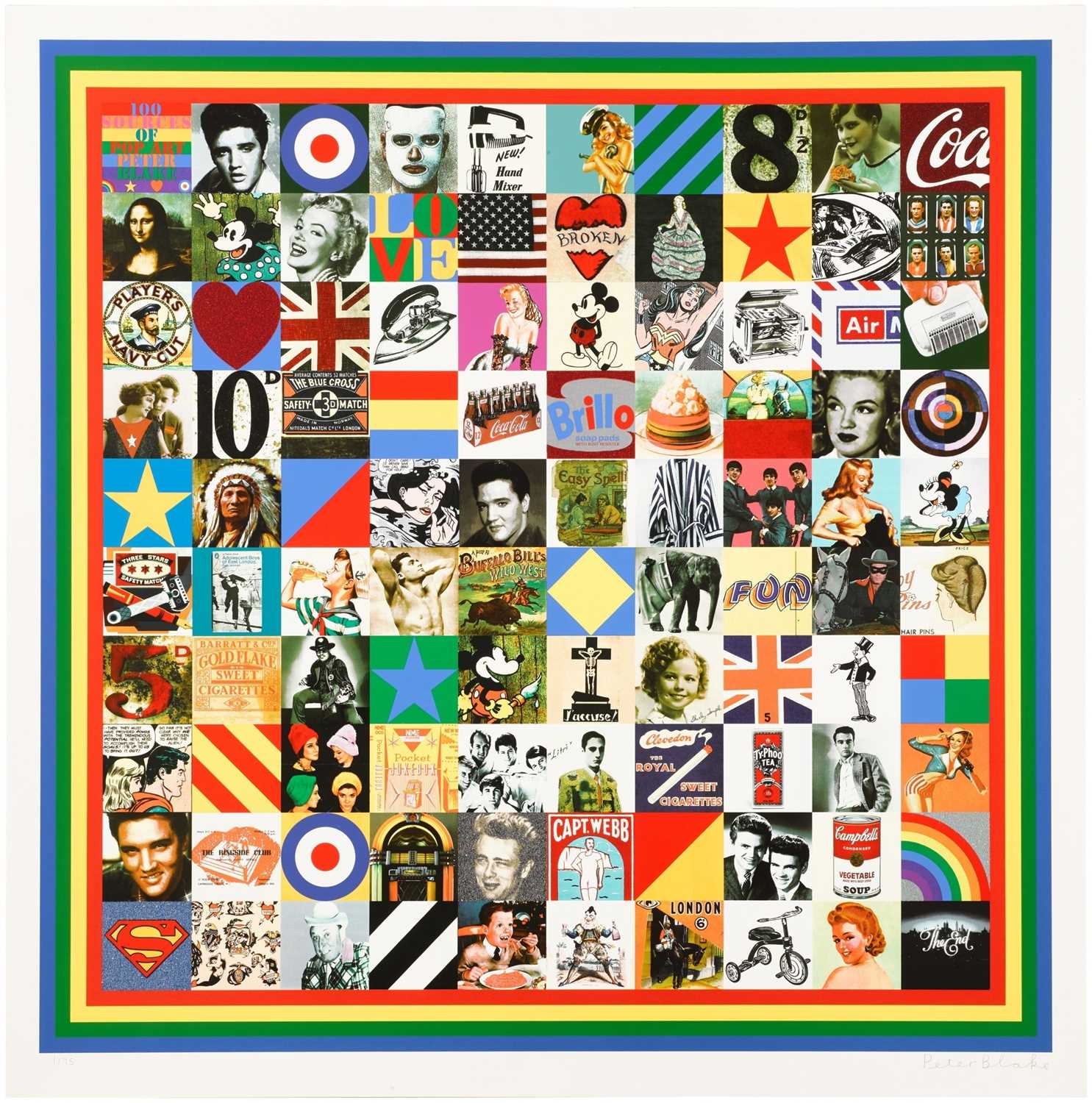 Lot 140 - Peter Blake (British 1932-), '100 Sources Of Pop Art', 2014