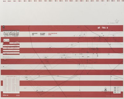 Lot 201 - Invader (French 1969-), 'Invasion Map Los Angeles (#12)', 2004
