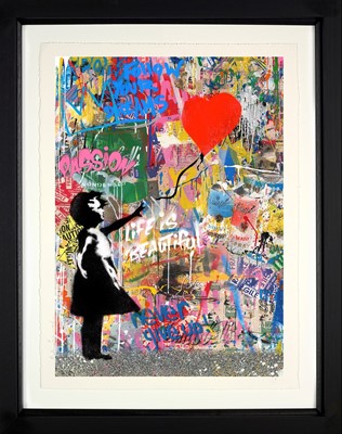 Lot 159 - Mr Brainwash (French 1966-), 'Reach For Love', 2022