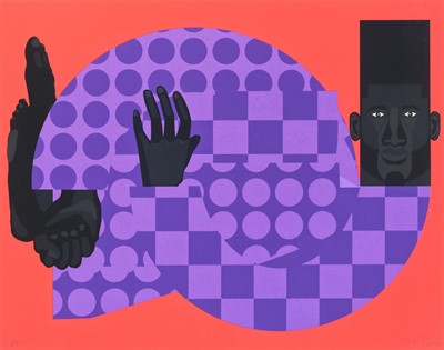 Lot 135a - Jon Key (American 1990-), 'The Man in the Violet Suit (Red No. 1)', 2021