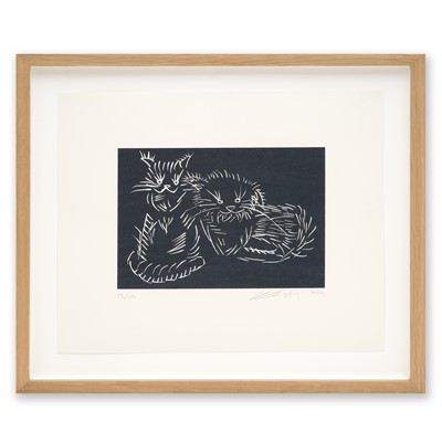 Lot 2 - Ai Weiwei (Chinese 1957-), 'Cats (Black)', 2022