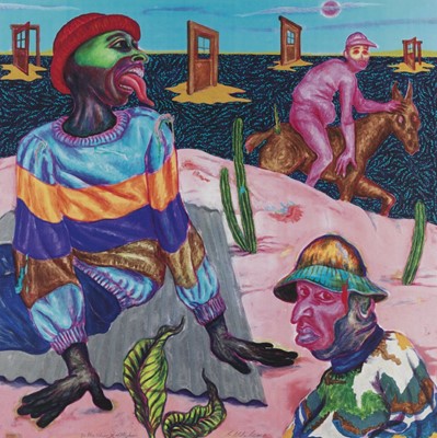 Lot 75 - Simphiwe Ndzube (South African 1990-), 'In The Silence Of The Drum', 2020