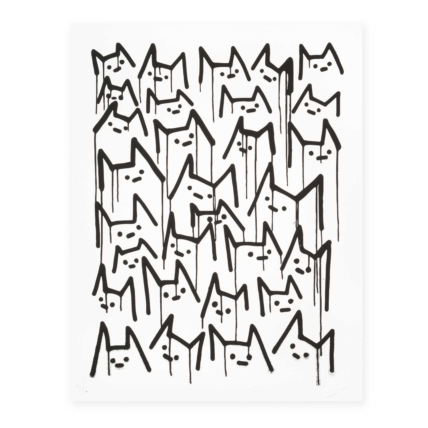 Lot 45 - Coolman Coffeedan (American 1995-), 'Alley Cats', 2021