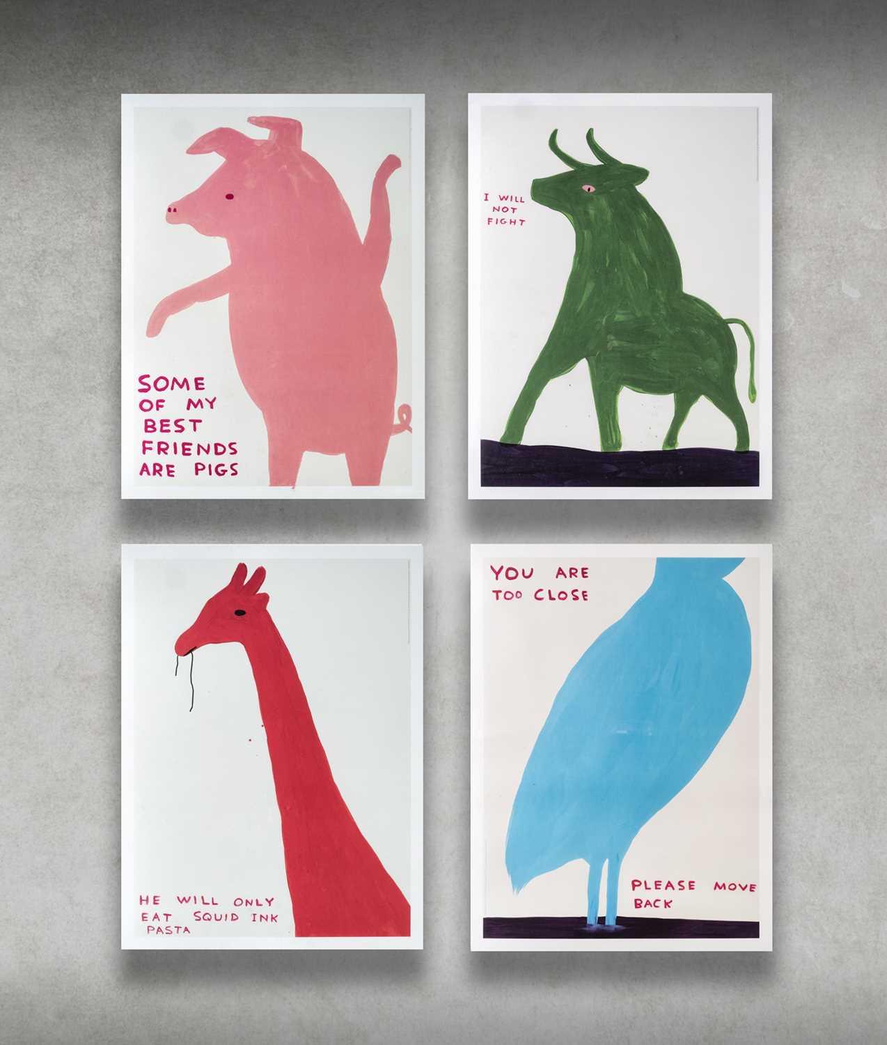 Lot 54 - David Shrigley (British 1968-), 'Animal Series', 2020