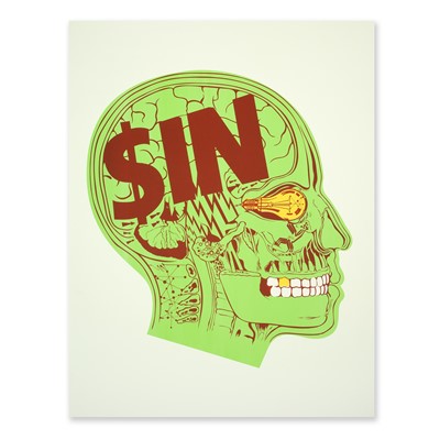 Lot 273 - Paul Insect (British 1970-), 'Sin Brain (Green)', 2004