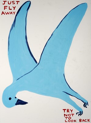 Lot 32 - David Shrigley (British 1968-), 'Just Fly Away', 2022