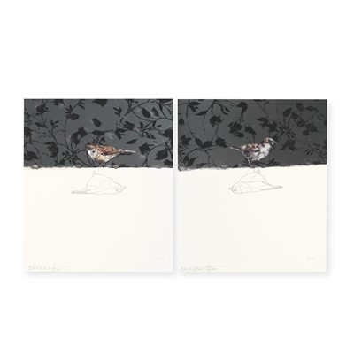 Lot 9 - Charming Baker (British 1964-), 'Love Birds I & II', 2019