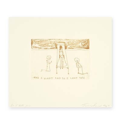 Lot 93 - Tracey Emin (British 1963-), 'So I Left You', 2010