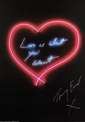 Lot 91 - Tracey Emin (British 1963-), ‘Love Is What You Want', 2015