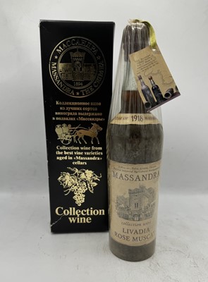 Lot 19 - 1 bottle 1918 Massandra Livadia Rose Muscat