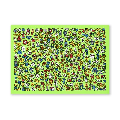 Lot 249 - Mr Doodle (British 1994-), 'Alien Town', 2020
