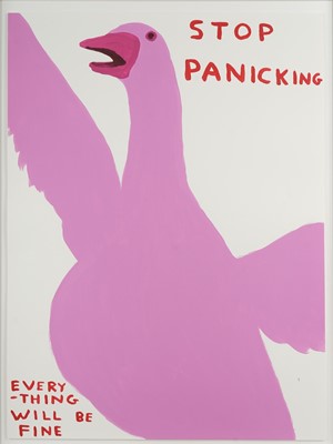 Lot 176 - David Shrigley (British 1968-), 'Stop Panicking', 2021