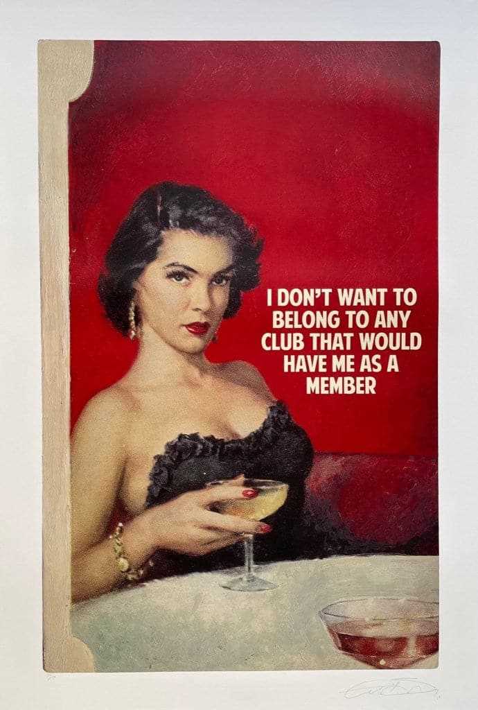 Lot 30 - Connor Brothers (British Duo), 'I Don’t Want To Belong To Any Club That Would Have Me As A Member (Red)', 2019