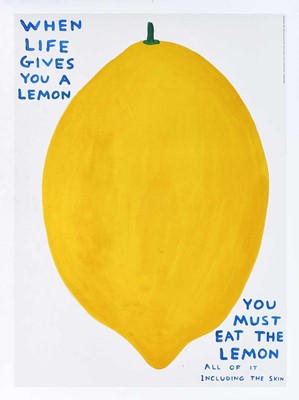 Lot 38 - David Shrigley (British 1968-), 'When Life Gives You A Lemon', 2021