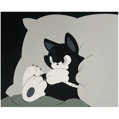 Lot 174 - TIDE (Japanese 1984-), 'Angry Cat', 2020