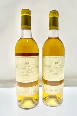 Lot 112 - 2 bottles 1986 Ch d'Yquem