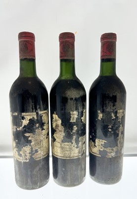 Lot 31 - 3 bottles 1961 Ch Batailley