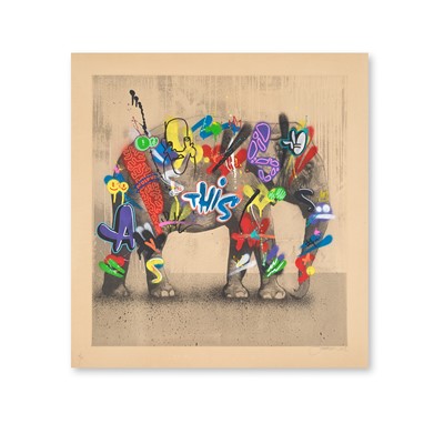 Lot 225 - Martin Whatson (Norwegian 1984-), 'Elephant (Tea Stained Edition)', 2022