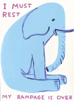 Lot 260 - David Shrigley (British b.1968), 'My Rampage Is Over', 2019