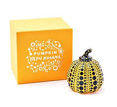 Lot 149-Yayoi Kusama (Japanese b.1929), ‘Pumpkin (Yellow)’, 2016
