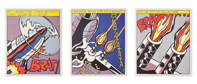 Lot 113 - Roy Lichtenstein (American 1923-1997), 'As I Opened Fire (Triptych)', 1983
