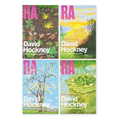 Lot 50 - David Hockney (British 1937-), 'Royal Academy Exhibition Posters (4), 2021