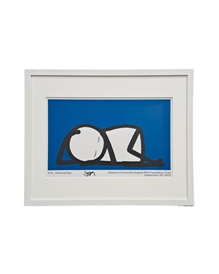 Lot 278 - Stik (British 1979-), 'Sleeping Baby (Homerton Hospital Staff Edition)', 2015