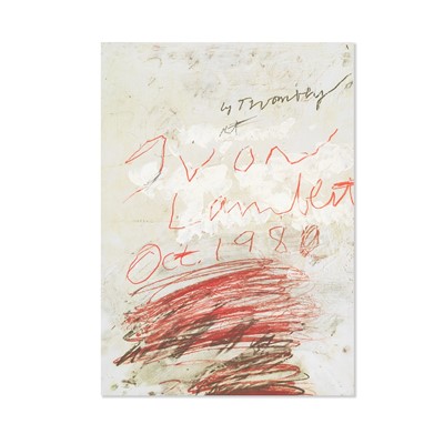 Lot 48 - Cy Twombly (American 1928-2011), 'Poster Project', 1980/2019